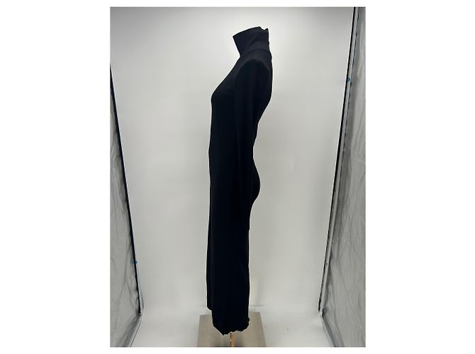 Polo Ralph Lauren Langes schwarzes Kleid mit Wolle - Ansicht 4