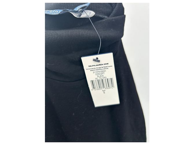 Polo Ralph Lauren Langes schwarzes Kleid mit Wolle - Ansicht 7