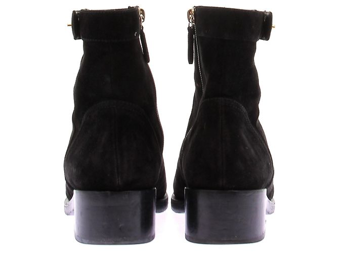 Chanel Stivaletti in camoscio nero - vista 5