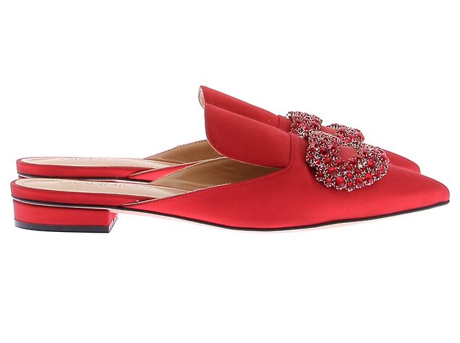 Autre Marque Mule GIANNICO in raso rosso - vista 2