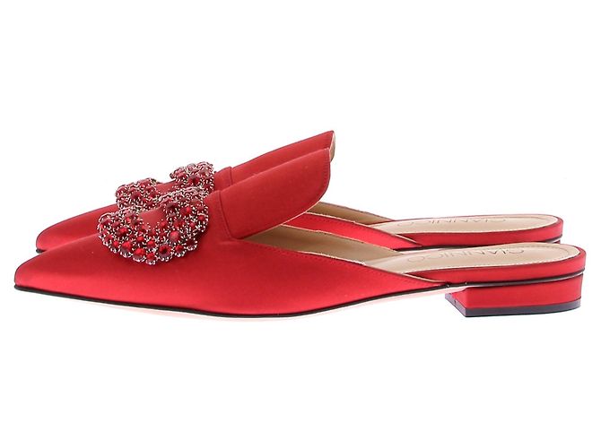 Autre Marque Mule GIANNICO in raso rosso - vista 3