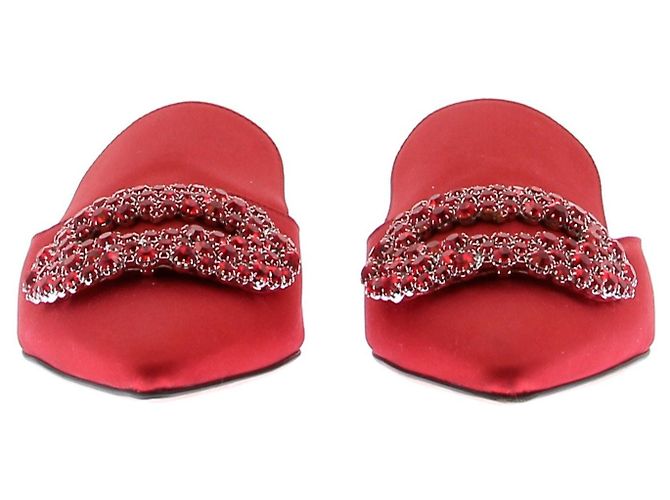 Autre Marque Mule GIANNICO in raso rosso - vista 4