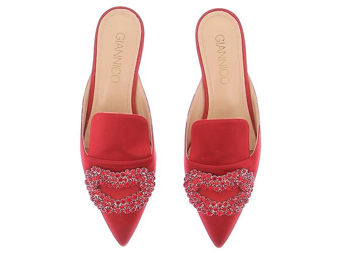 Autre Marque Mule GIANNICO in raso rosso - vista 6