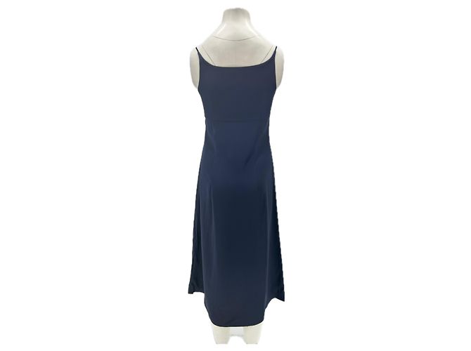 Abito in satin blu navy Cédric Charlier - vista 2