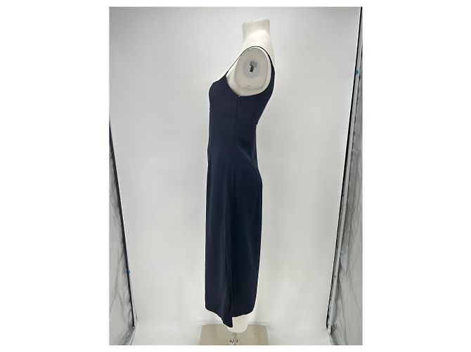 Abito in satin blu navy Cédric Charlier - vista 4