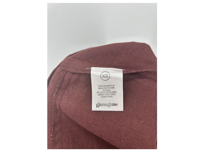 Autre Marque Pantalón "Okala" marrón de lino Castaño - vista 5