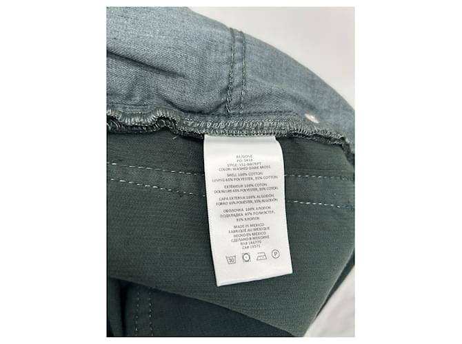 Re/Done Grüne Samthose - Ansicht 4