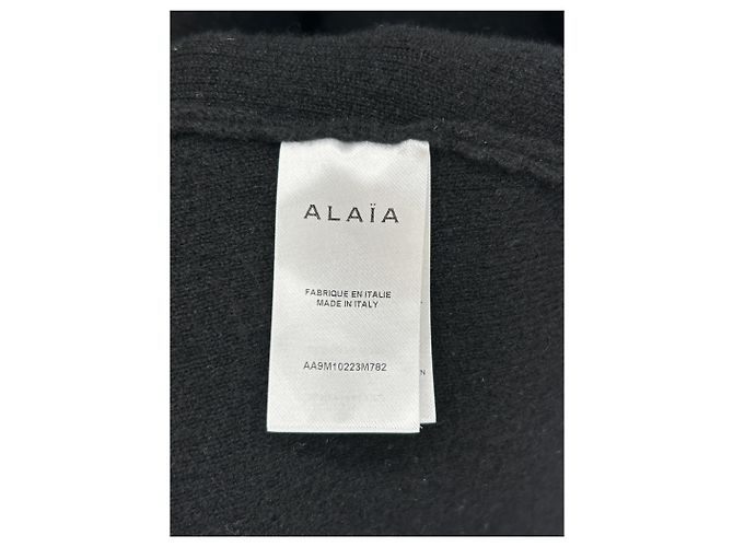 Alaïa Langer grauer Wollmantel - Ansicht 3