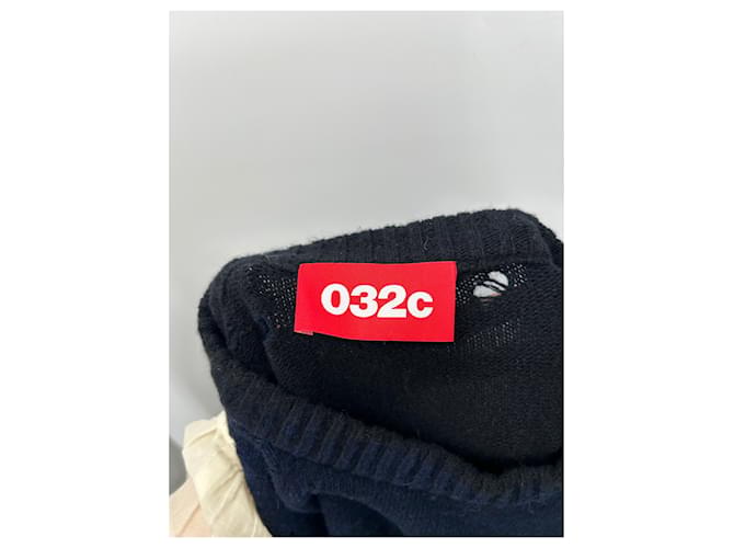 Autre Marque Marineblauer und schwarzer Pullover aus Mohair - Ansicht 5