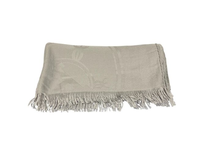 Stola in cashmere e seta New Libris di Hermès Marrone - vista 2