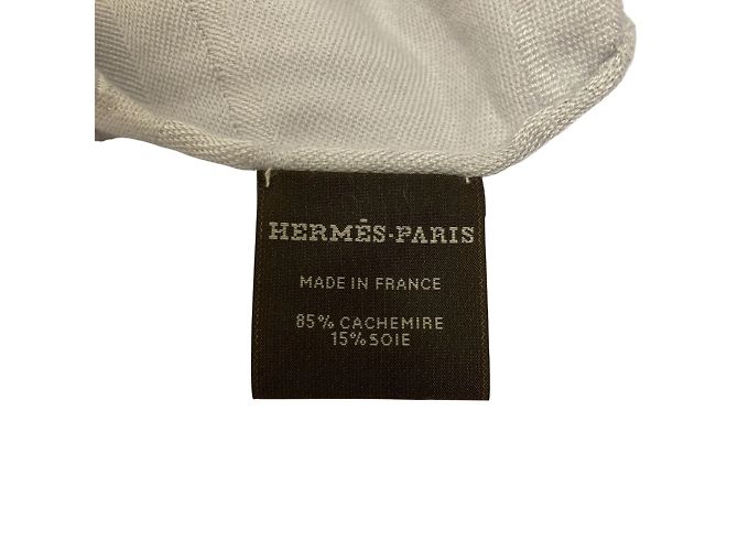 Stola in cashmere e seta New Libris di Hermès Marrone - vista 7