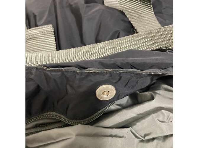 Borsa tote in nylon nero Prada Sport - vista 10