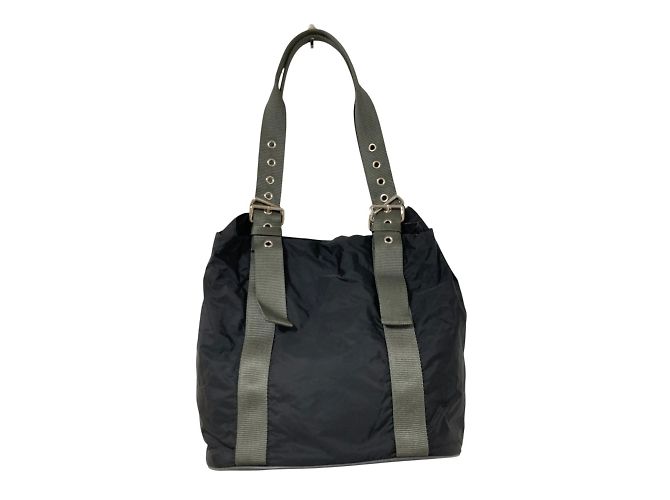 Borsa tote in nylon nero Prada Sport - vista 2