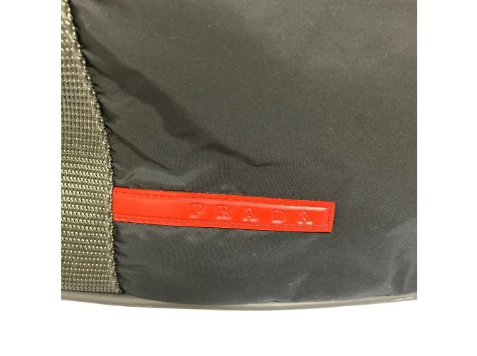 Borsa tote in nylon nero Prada Sport - vista 5