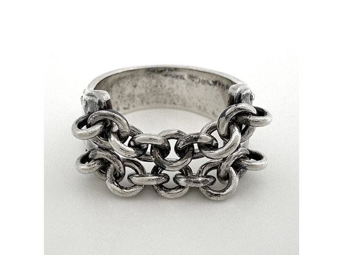 Ring Anello Catena Hermès Messico in Argento 925 - vista 2