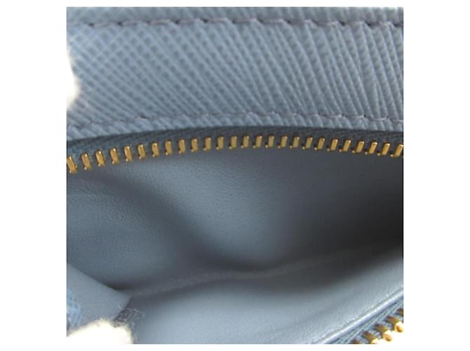 Tarjetero Triangular Saffiano Azul Prada - vista 5
