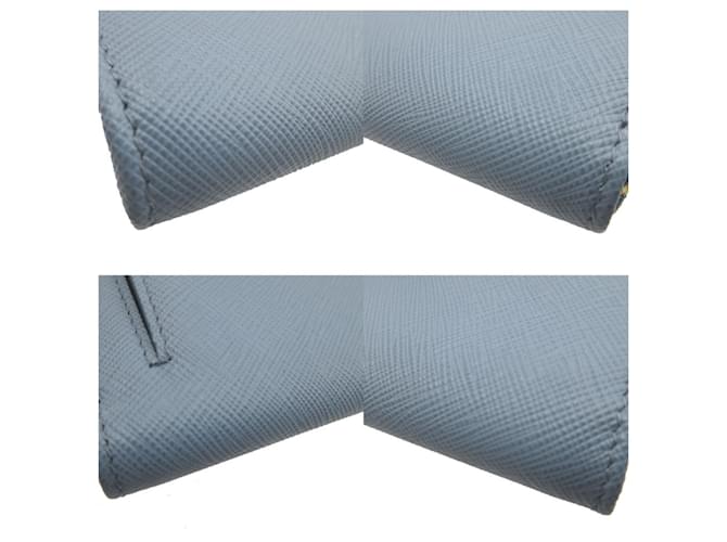 Tarjetero Triangular Saffiano Azul Prada - vista 6