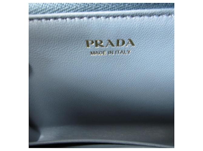 Tarjetero Triangular Saffiano Azul Prada - vista 7