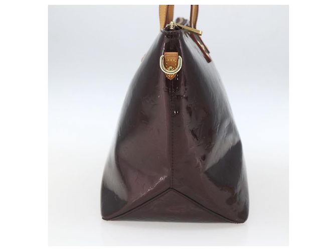 Borsa Louis Vuitton Bellevue Monogram Vernis GM Marrone - vista 3