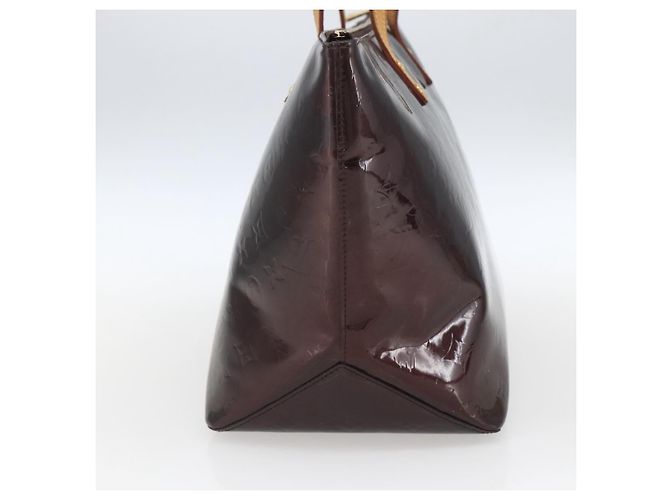 Borsa Louis Vuitton Bellevue Monogram Vernis GM Marrone - vista 4