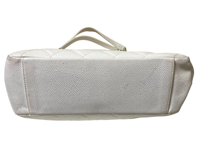 Borsa a Spalla Chanel Coco Mark Matelassé Bianca Bianco - vista 3