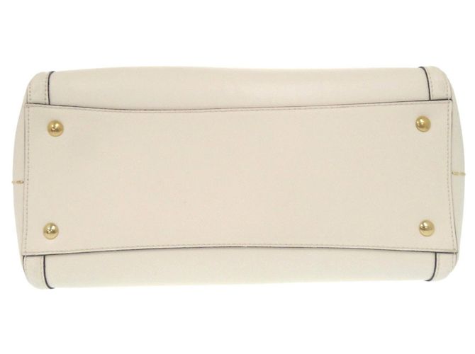 Borsa tote in pelle bianca Salvatore Ferragamo Bianco - vista 3