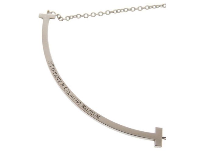 Tiffany & Co Collana Tiffany T Smile Blu D'oro - vista 4