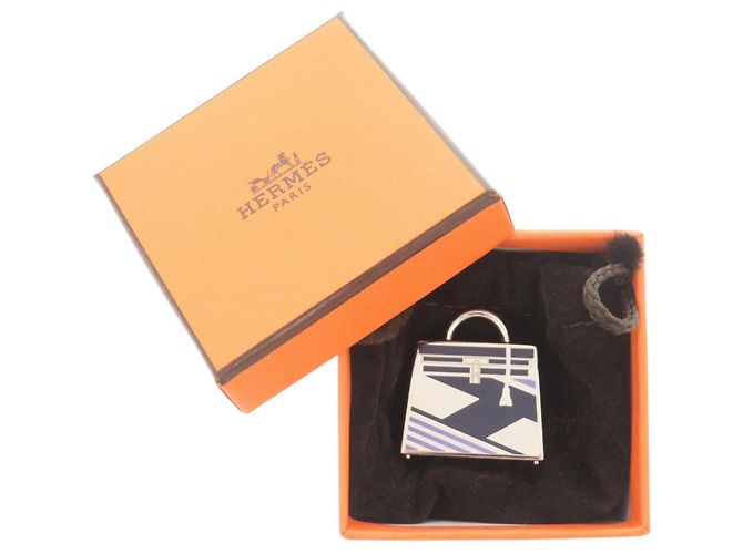 Hermès Curiosité Kelly Silber Charm Anhänger - vista 2