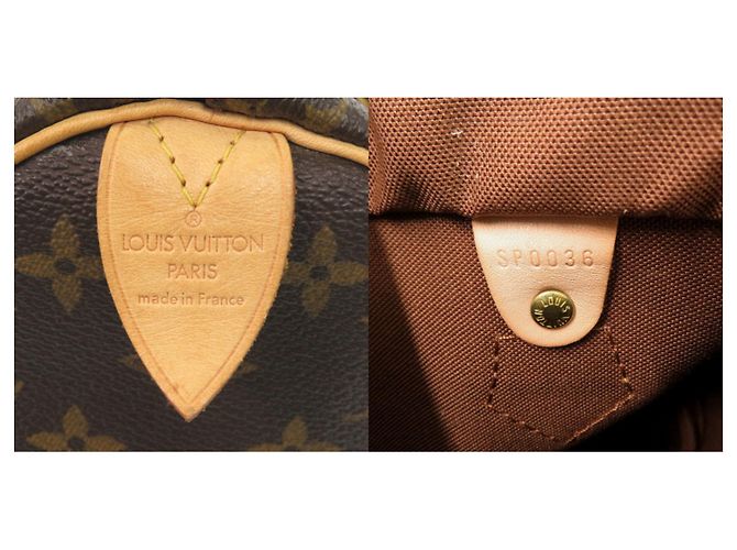 Borsa a mano Louis Vuitton Speedy 25 Monogram Marrone Monogramma - vista 10