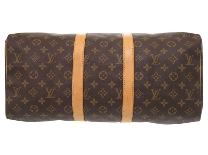 Borsa Boston Keepall 45 Monogram Louis Vuitton Marrone Monogramma - vista 3