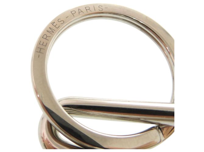 Ring Hermès Portachiavi in metallo argento Cheval Hermes - vista 5