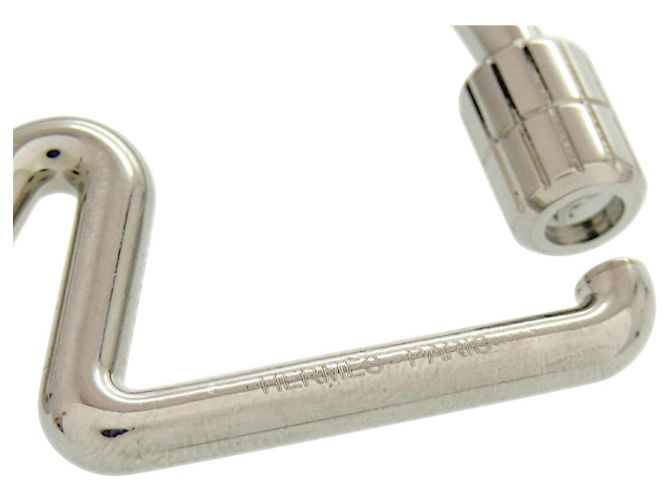 Ring Hermès Portachiavi in metallo argento Cheval Hermes - vista 7
