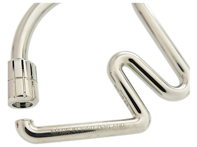 Ring Hermès Portachiavi in metallo argento Cheval Hermes - vista 9