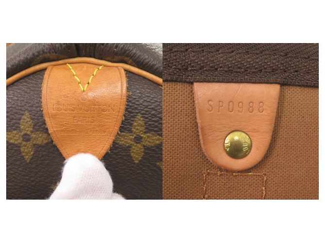 Borsa Boston Keepall 45 Monogram Louis Vuitton Marrone Monogramma - vista 10