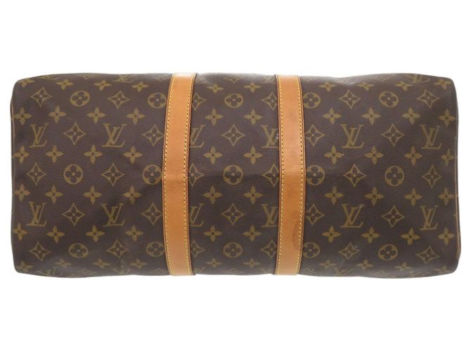 Borsa Boston Keepall 45 Monogram Louis Vuitton Marrone Monogramma - vista 3