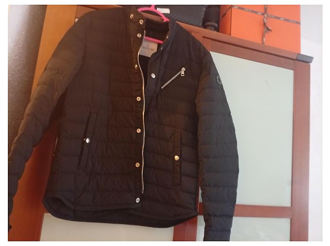 Giacca Moncler Blu Navy in Piuma e Piumino - vista 2