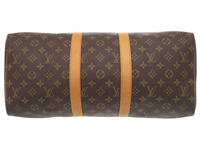 Borsa Boston Keepall 45 Monogram Louis Vuitton Marrone Monogramma - vista 3