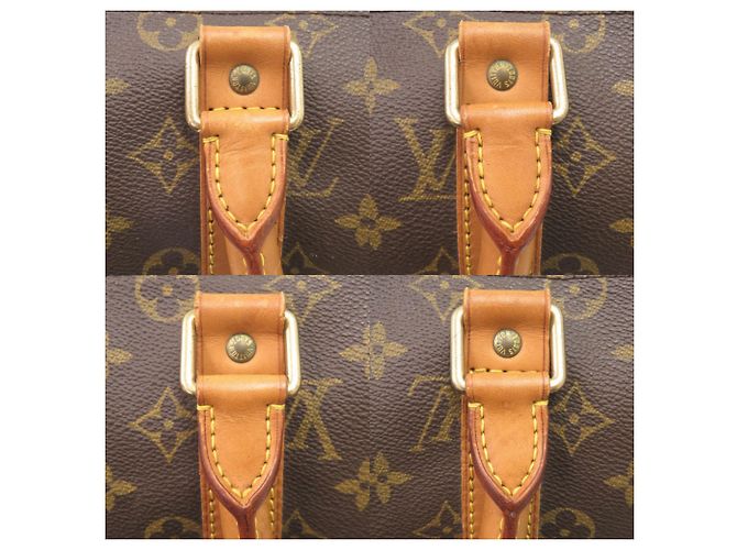 Borsa Boston Keepall 45 Monogram Louis Vuitton Marrone Monogramma - vista 7