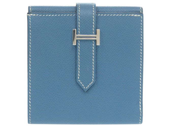 Billetera Bifold Recto Verso Bearn de Hermès Azul - vista 3