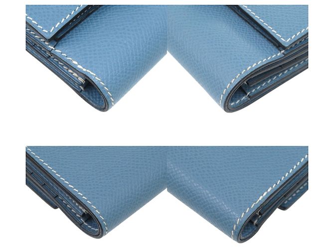 Billetera Bifold Recto Verso Bearn de Hermès Azul - vista 5