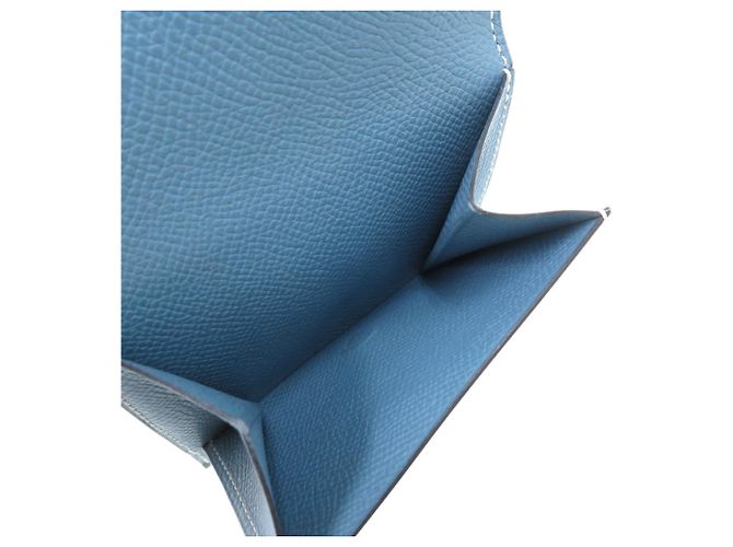 Billetera Bifold Recto Verso Bearn de Hermès Azul - vista 7