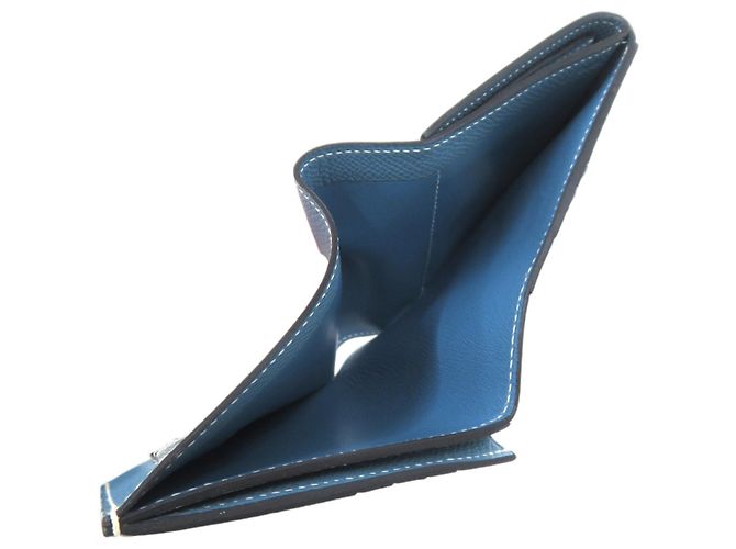Billetera Bifold Recto Verso Bearn de Hermès Azul - vista 8