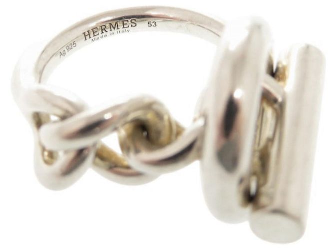 Ring Anillo de plata 925 Croisette de Hermès - vista 6