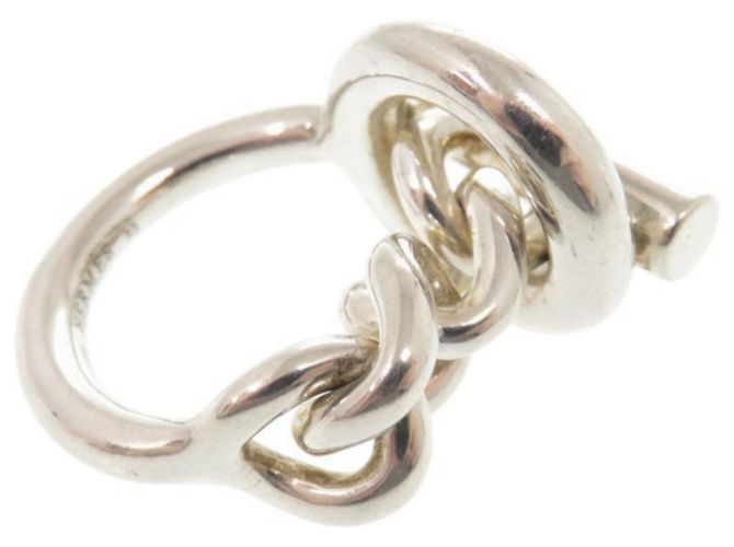 Ring Anillo de plata 925 Croisette de Hermès - vista 8