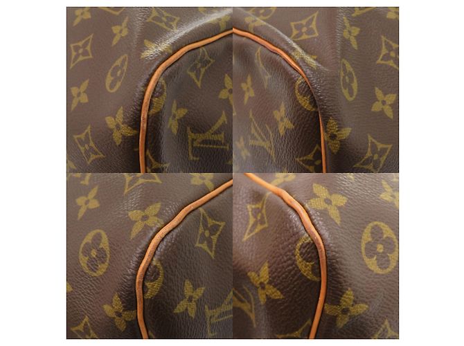 Borsa Boston Monogram Keepall Bandoulière 60 Louis Vuitton Marrone Monogramma - vista 4