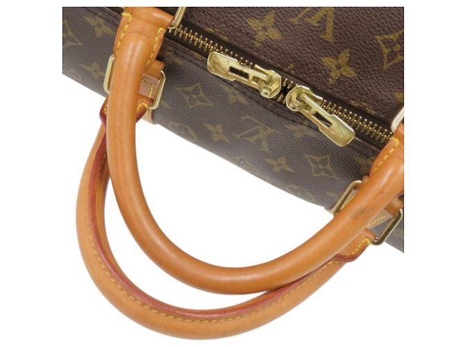 Borsa Boston Monogram Keepall Bandoulière 60 Louis Vuitton Marrone Monogramma - vista 6