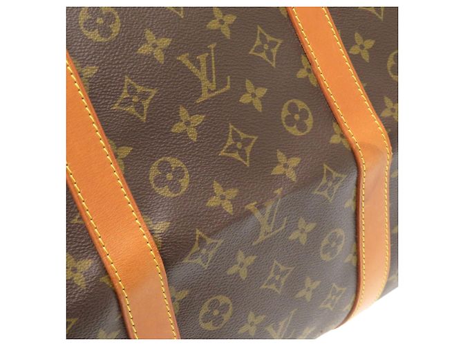 Borsa Boston Monogram Keepall Bandoulière 60 Louis Vuitton Marrone Monogramma - vista 8