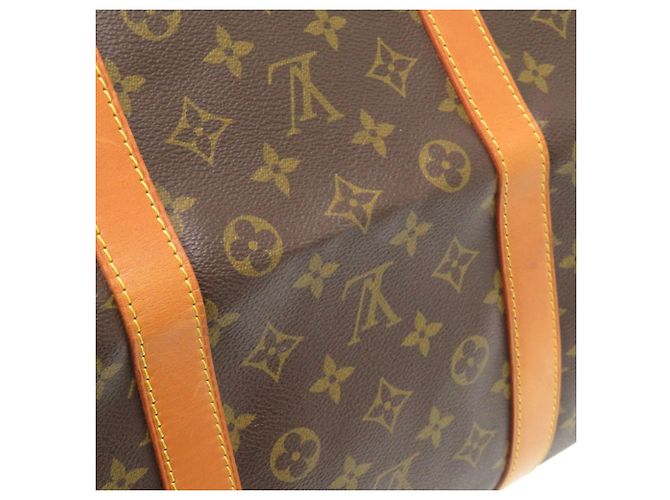 Borsa Boston Monogram Keepall Bandoulière 60 Louis Vuitton Marrone Monogramma - vista 9