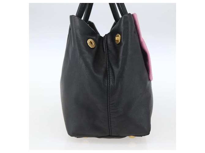 Prada Bow Tote aus Leder Schwarz - Ansicht 3