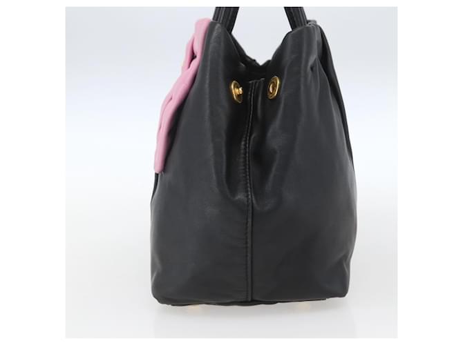 Prada Bow Tote aus Leder Schwarz - Ansicht 4